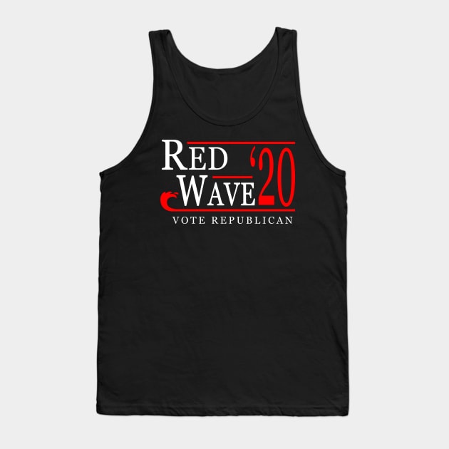 Red Wave Vote Republican 2020 Election Tank Top by Flippin' Sweet Gear